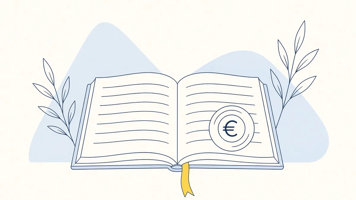 Pearaamatu read ja euromünt — laenu kuumakse arvutus
